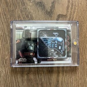 Star Wars Boba Fett Collectible Card with Patch - Black & Silver Blue